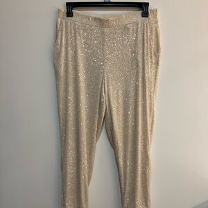 Cable & Gauge Sparkling Beige Joggers